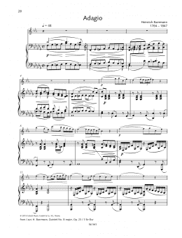 page one of Adagio (Woodwind Solo)