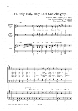 page one of Holy, Holy, Holy, Lord God Almighty (Choir)