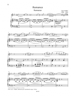 page one of Romance (Woodwind Solo)
