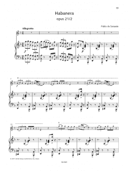 page one of Habañera (String Solo)