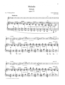 page one of Melody (Brass Solo)