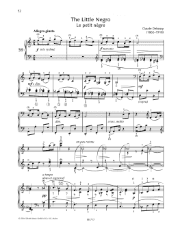 page one of The Little Negro (Piano Solo)