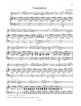 page one of Troubadour (Woodwind Solo)
