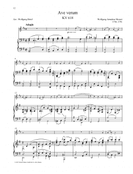 page one of Ave Verum (Brass Solo)