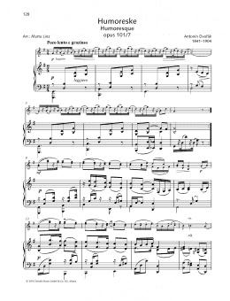 page one of Humoresque (String Solo)