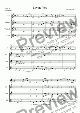 page one of Loving You [Mixed Ensemble]