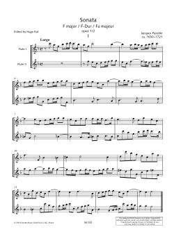 page one of Sonata F Major (Woodwind Ensemble)