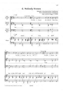 page one of Nobody Knows (Choir)