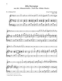 page one of Alla Hornpipe (String Solo)