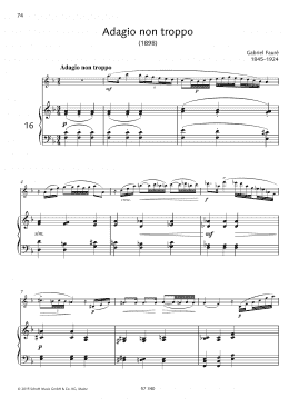 page one of Adagio non troppo (Woodwind Solo)