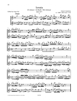 page one of Sonata D Minor (Woodwind Ensemble)