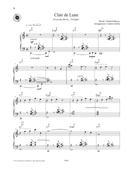 page one of Claire de Lune (Piano Solo)