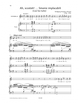 page one of Ah, scostati!... Smanie implacabili (Piano & Vocal)