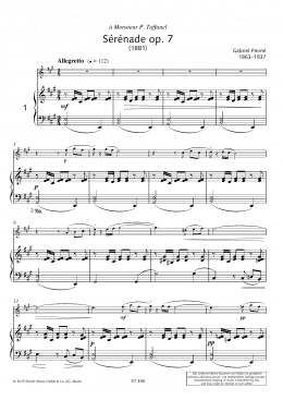 page one of Serenade (Woodwind Solo)