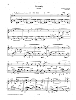page one of Reverie (Piano Solo)