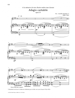 page one of Adagio Cantabile (Woodwind Solo)