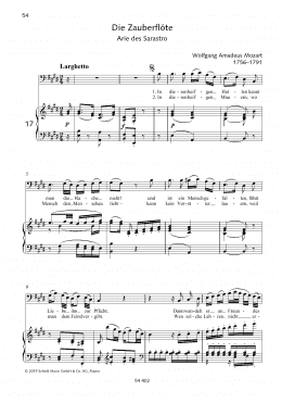 page one of In diesen heil'gen Hallen (Piano & Vocal)