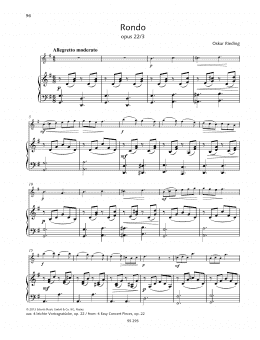page one of Rondo (String Solo)