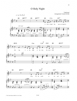 page one of O Holy Night (Piano & Vocal)