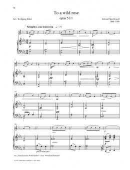 page one of To a Wild Rose (Brass Solo)