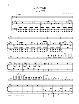 page one of Zapateado (String Solo)