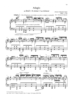 page one of Adagio (Piano Solo)