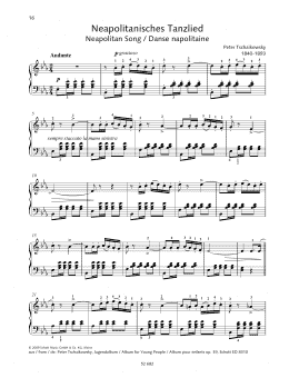 page one of Neapolitan Song (Piano Solo)