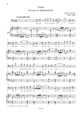 page one of Vous qui faites l'endormie (Piano & Vocal)