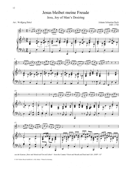 page one of Jesu, Joy of Man's Desiring (Brass Solo)