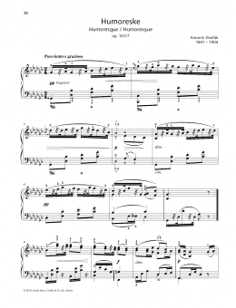 page one of Humoreske (Piano Solo)