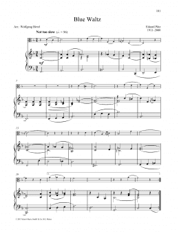 page one of Blue Waltz (String Solo)
