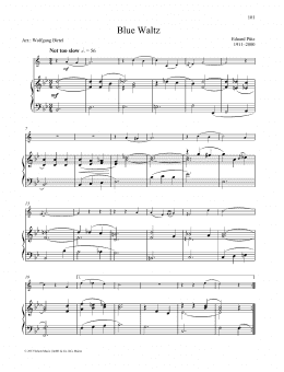 page one of Blue Waltz (Brass Solo)