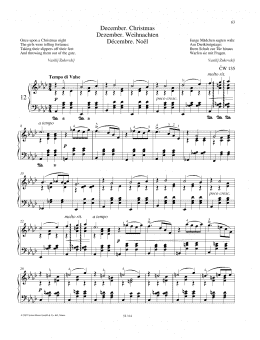 page one of December (Piano Solo)
