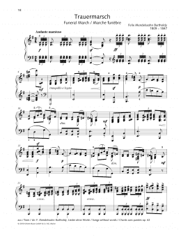 page one of Funeral March (Piano Solo)