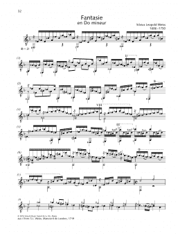 page one of Fantasie (Solo Guitar)