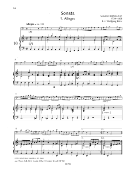 page one of Allegro (String Solo)