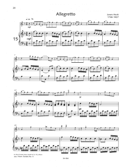 page one of Allegretto (Woodwind Solo)