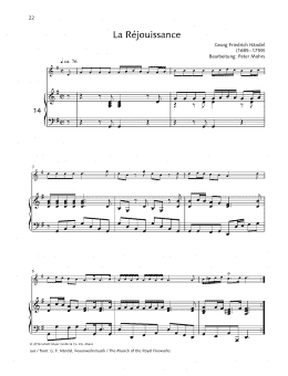 page one of La Rejouissance (Woodwind Solo)