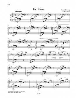 page one of En Bateau (Piano Duet)