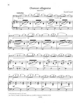 page one of Chanson villageoise (String Solo)