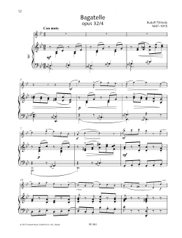 page one of Bagatelle (Woodwind Solo)