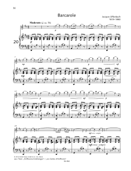 page one of Barcarole (Woodwind Solo)