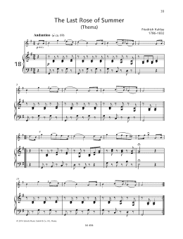 page one of The Last Rose of Summer (Woodwind Solo)
