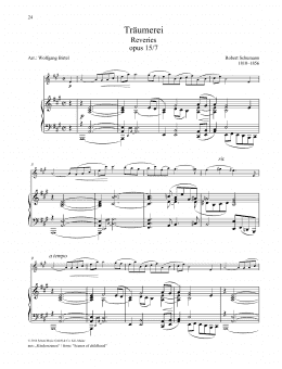 page one of Rêveries (Woodwind Solo)