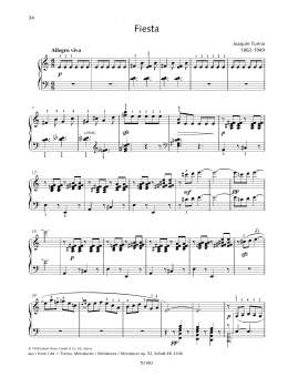 page one of Fiesta (Piano Solo)