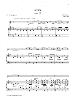 page one of Pavane (Brass Solo)