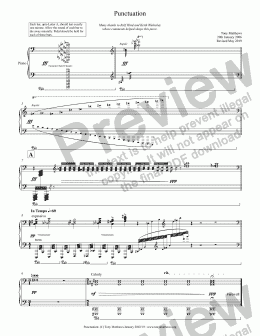page one of Punctuation (Piano Solo)