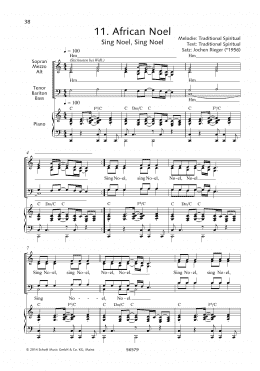 page one of African Noel (Choir)