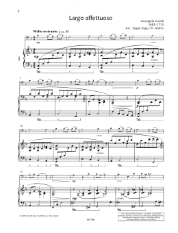 page one of Largo affettuoso (String Solo)