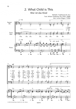 page one of What Child Is This (SATB Choir)